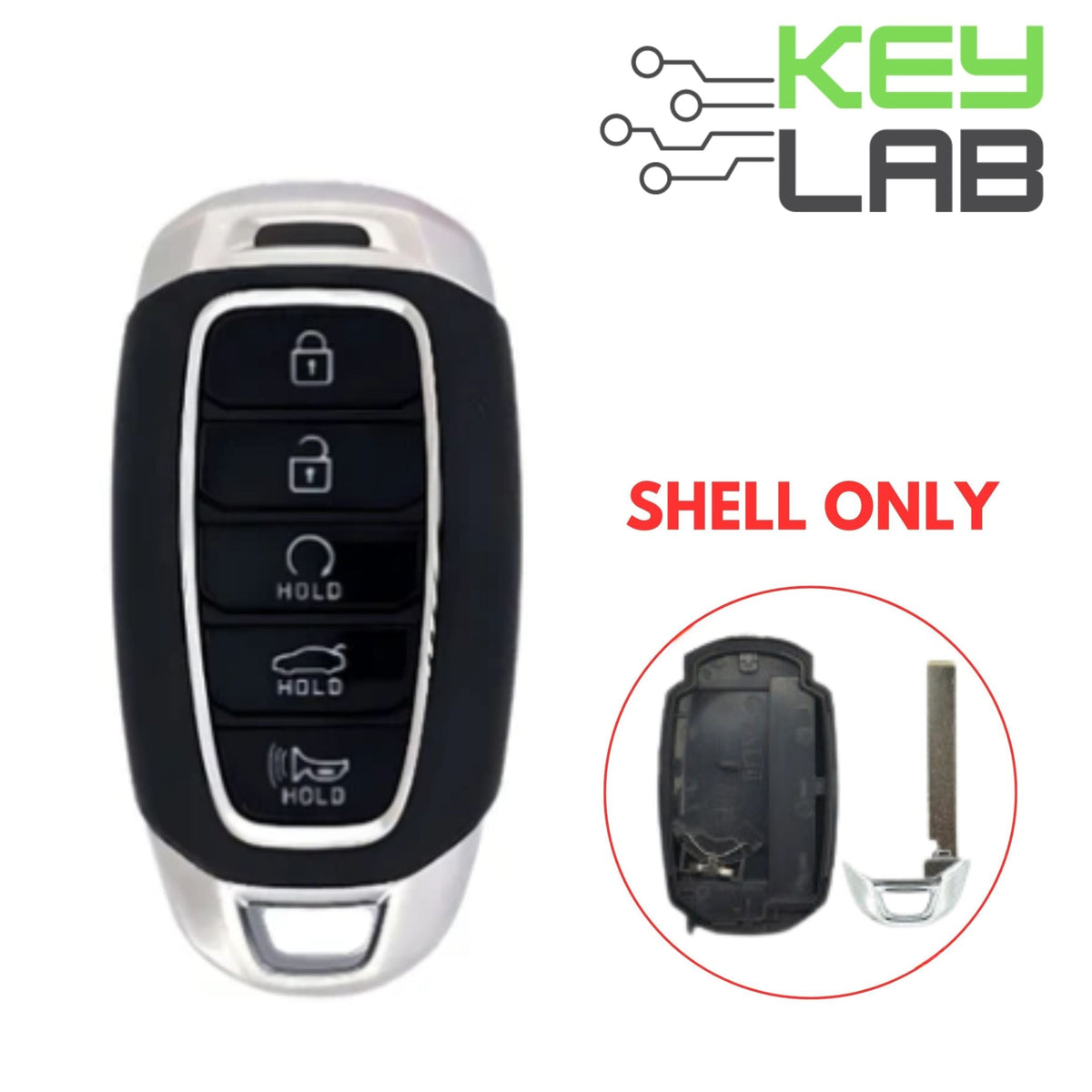 Hyundai 2021 - 2023 Smart Key SHELL 5B For NYOMBEC5FOB2004 - Royal Key Supply