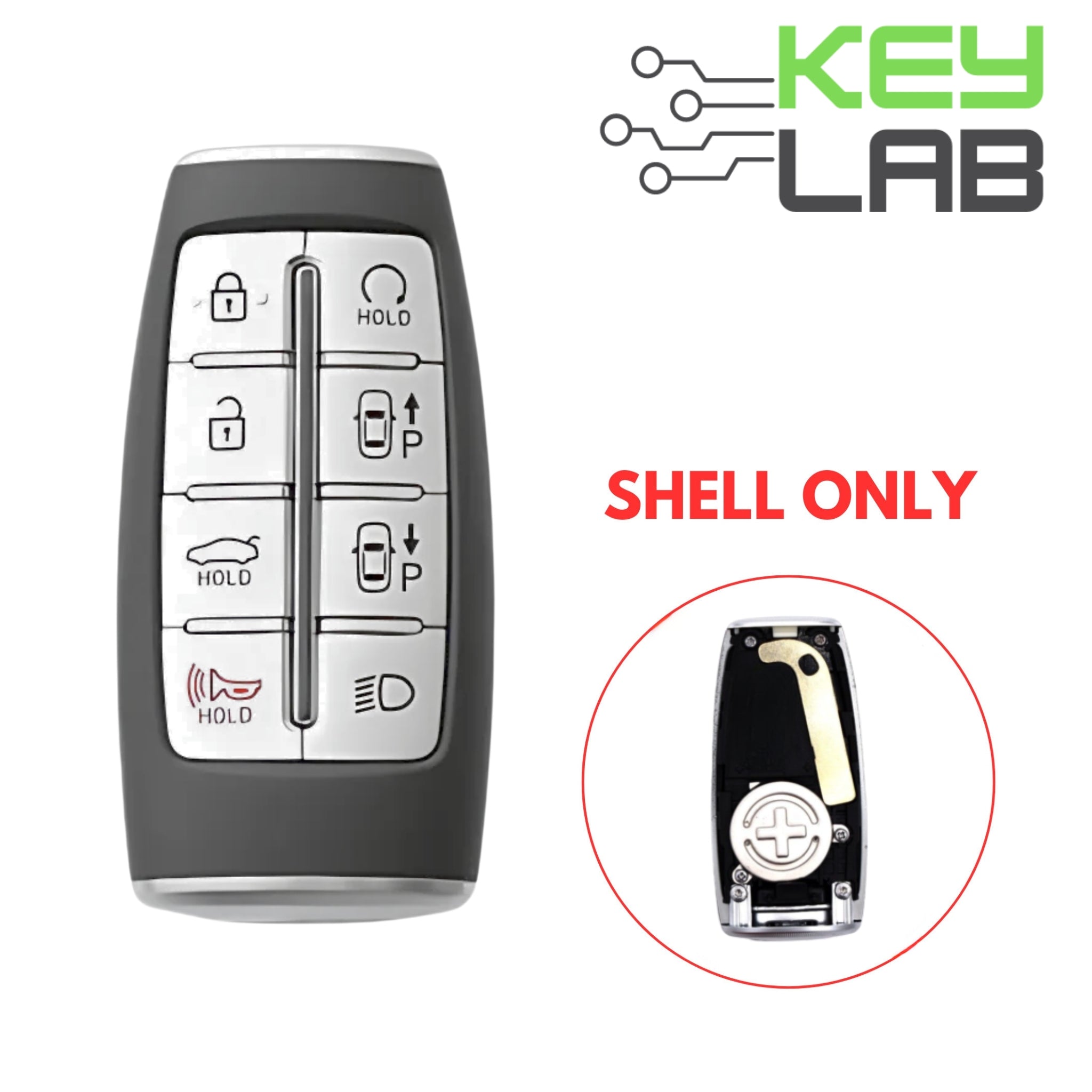 Hyundai 2021 - 2024 Smart Key 8B Trunk SHELL for TQ8 - FOB - 4F35 - Royal Key Supply