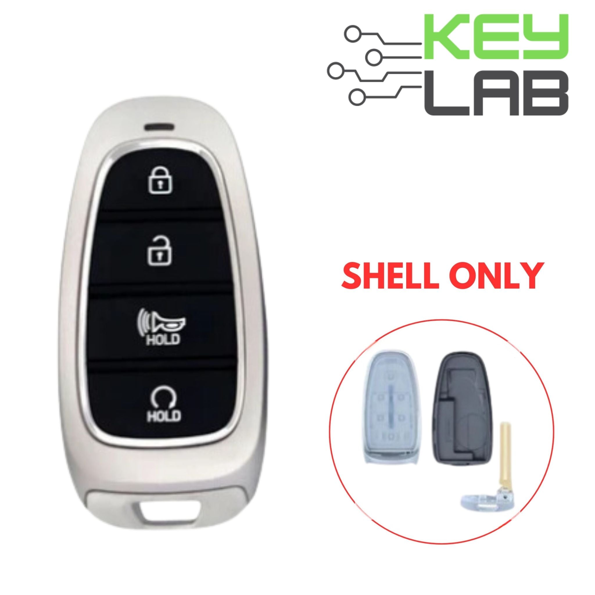 Hyundai 2021 - 2024 Smart Key SHELL 4B for TQ8 - FOB - 4F26 - Royal Key Supply