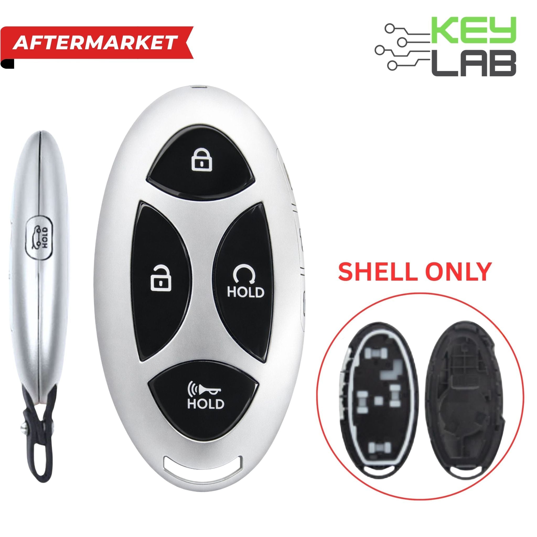 Hyundai 2023 - 2025 Smart Key 5B SHELL for TQ8 - FOB - 4F89U44 - Royal Key Supply