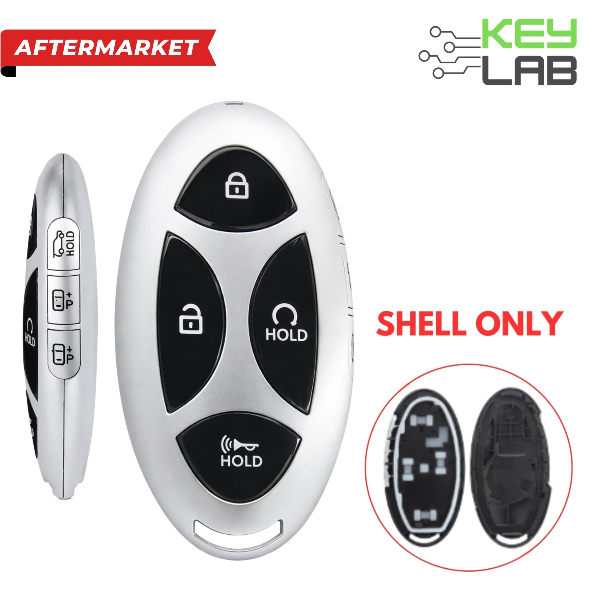 Hyundai 2023 - 2025 Smart Key 7B SHELL for TQ8 - FOB - 4F89U44 - Royal Key Supply
