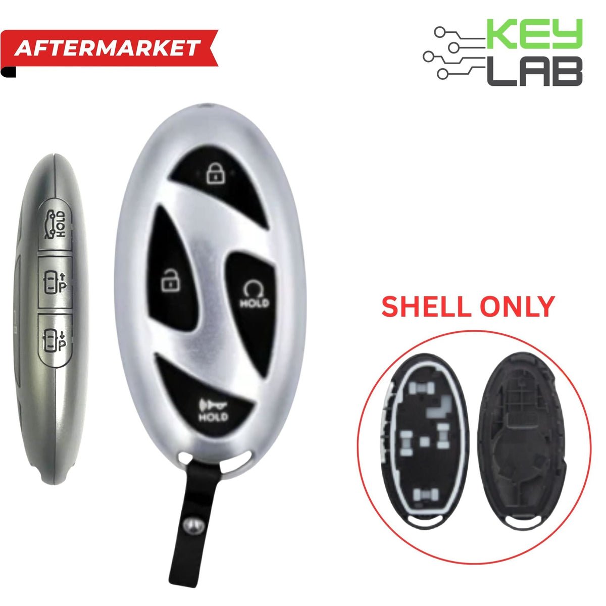 Hyundai 2023 - 2025 Smart Key SHELL for TQ8 - FOB - 4F89U44 - Royal Key Supply