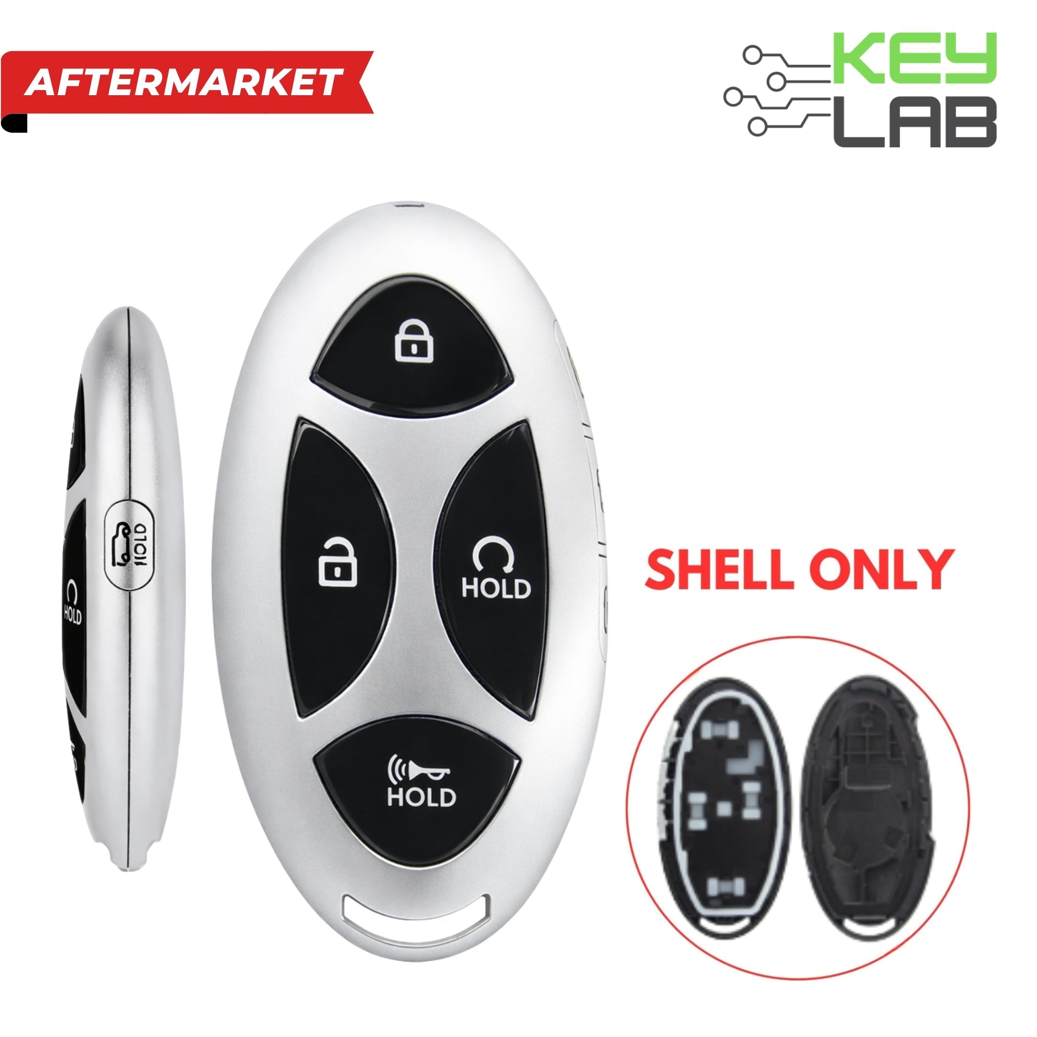 Hyundai 2024 - 2025 Smart Key 5B Hatch SHELL for TQ8 - FOB - 4F61M43 - Royal Key Supply