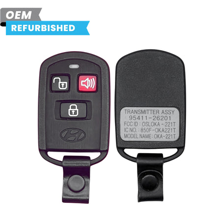Hyundai Refurbished 2001-2006 Elantra Santa Fe Keyless Entry Remote 3B FCC ID: OSLOKA-221T PN 95411-26201 - Royal Key Supply