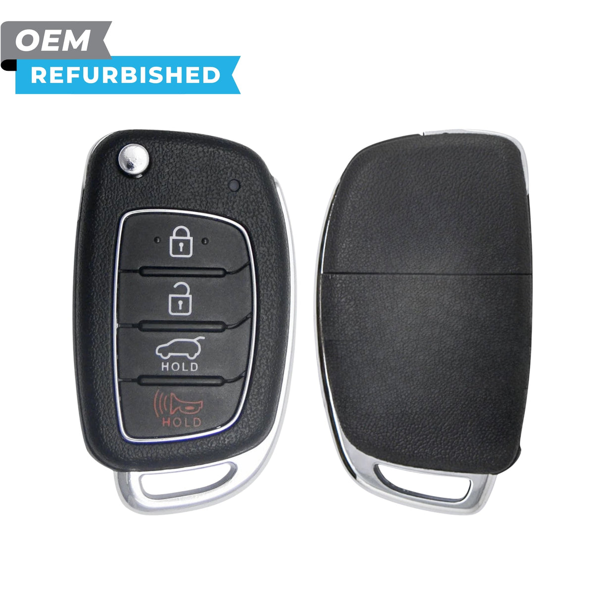 Hyundai Refurbished 2013-2016 Santa Fe Remote Flip Key 4B Hatch FCCID: TQ8-RKE-3F04 PN 95430-4Z100 - Royal Key Supply