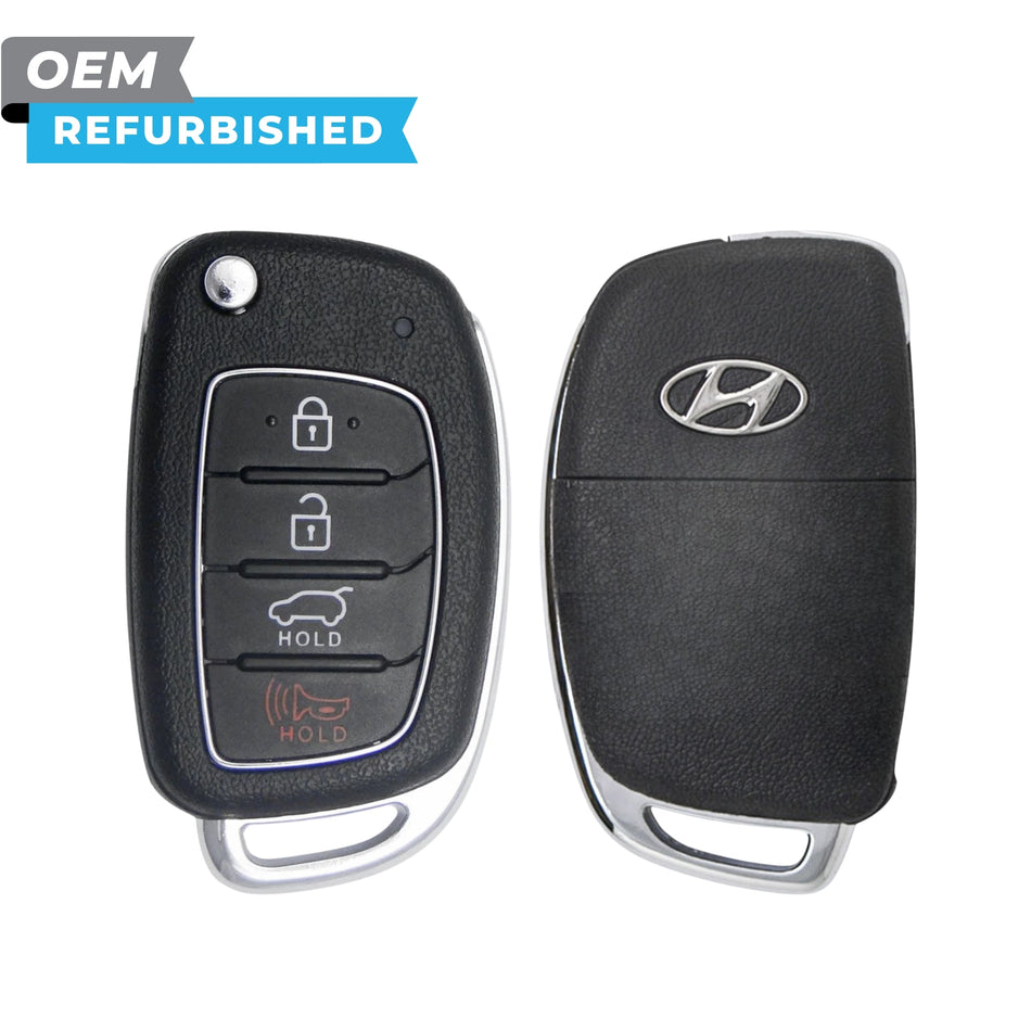Hyundai Refurbished 2013-2016 Santa Fe Remote Flip Key 4B Hatch FCCID: TQ8-RKE-3F04 PN 95430-4Z100 - Royal Key Supply