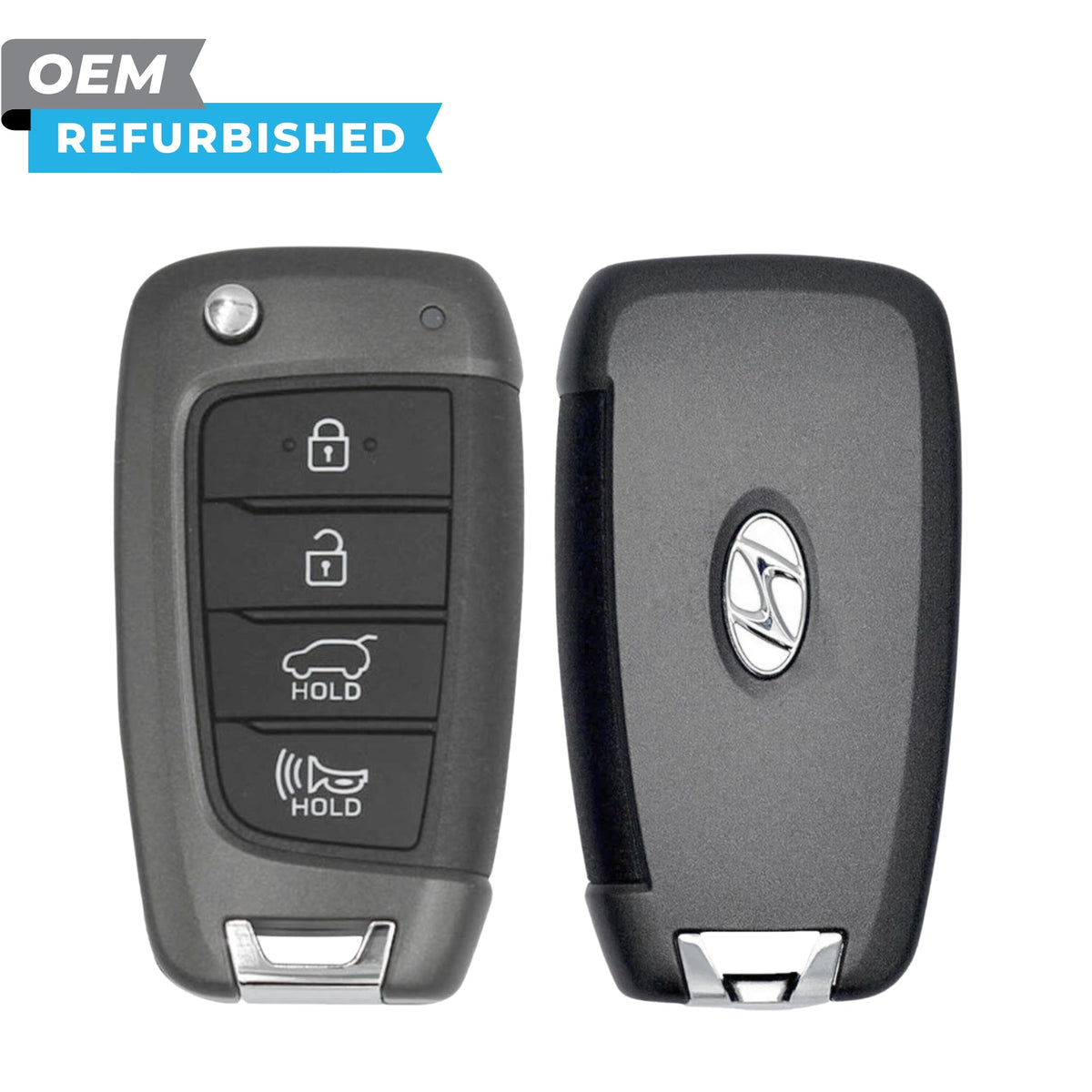 Hyundai Refurbished 2018-2020 Santa Fe Remote Flip Key 4B Hatch FCCID: TQ8-RKE-4F39 PN 95430-S2100 - Royal Key Supply