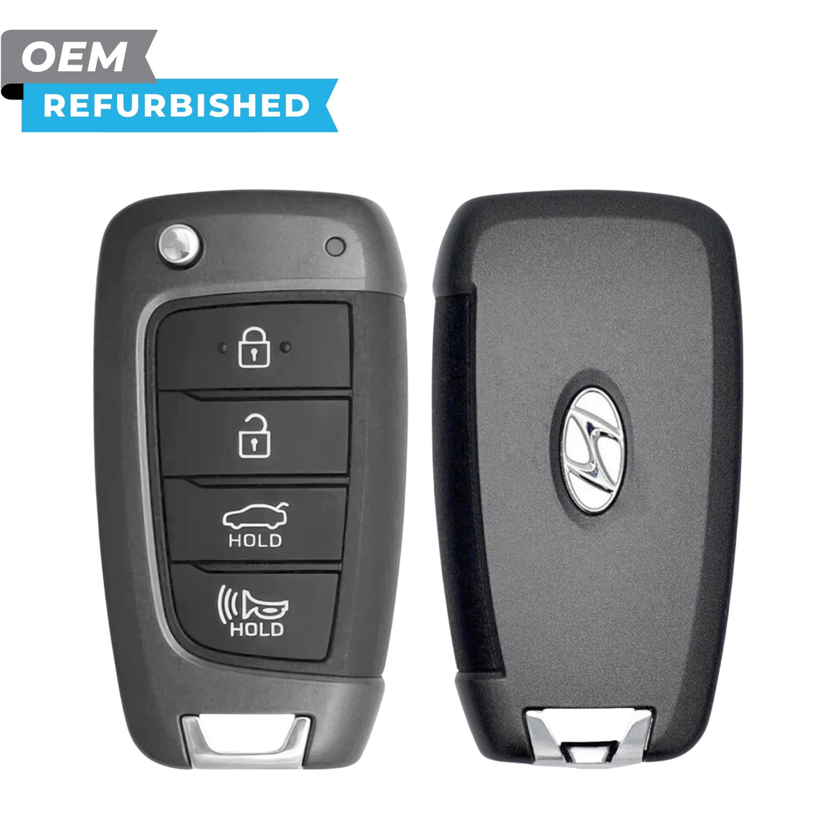 Hyundai Refurbished 2018-2021 Accent Remote Flip Key 4B Trunk FCCID: NYOSYEC4TX1707 (HC 4BT) PN 95430-J0700 - Royal Key Supply