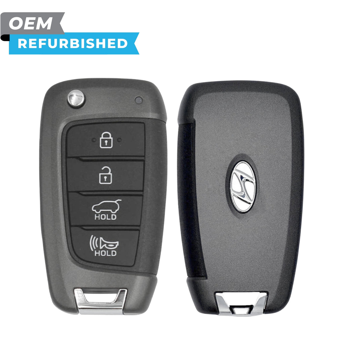Hyundai Refurbished 2018-2021 Kona Remote Flip Key 4B Hatch FCCID: OSLOKA-450T (OS) PN 95430-J9500 - Royal Key Supply