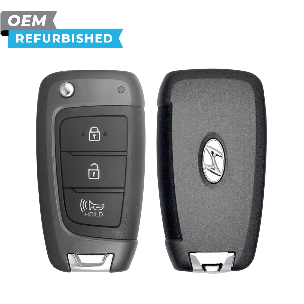 Hyundai Refurbished 2019-2022 Santa Fe Remote Flip Key 3B FCCID: TQ8-RKE-4F41 PN 95430-S2300 - Royal Key Supply