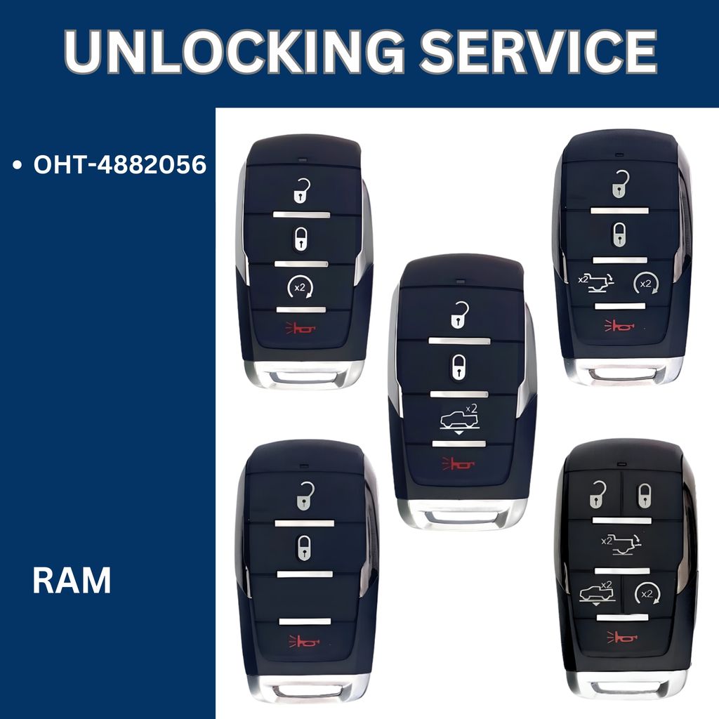 Smart Key Unlocking Service - For RAM - FCCID: OHT-4882056 - Royal Key Supply