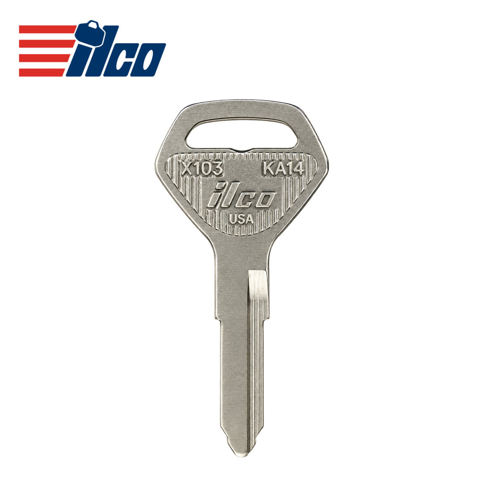 Ilco - Kawasaki Motorcycle / ATV Key Blank (X103/KA14) - Royal Key Supply