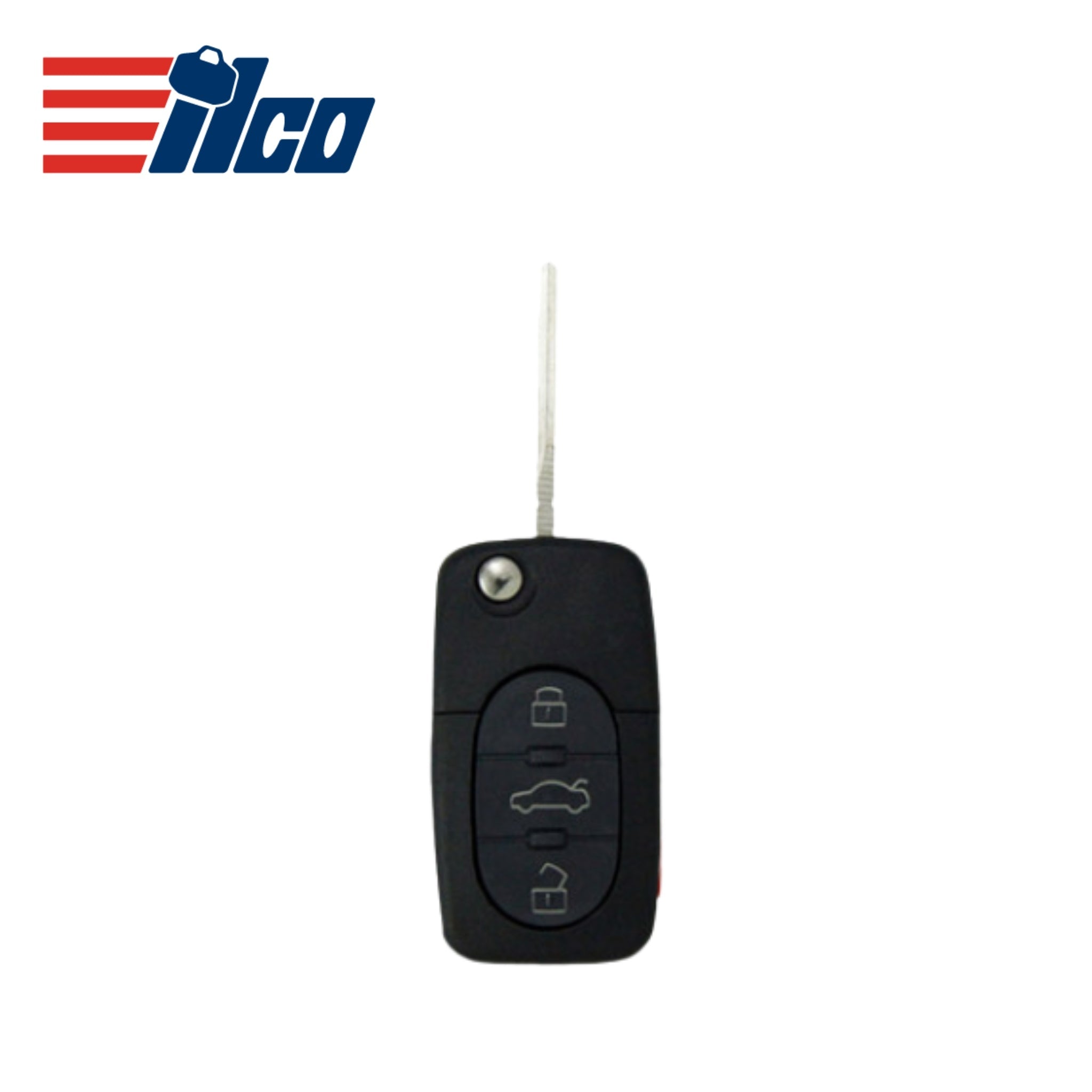 ILCO Look - Alike 1997 - 2005 Audi Remote Flip Key 4B FCCID: MYT8Z0837231 PN 4D0 - 837 - 231 - P - 01C - Royal Key Supply