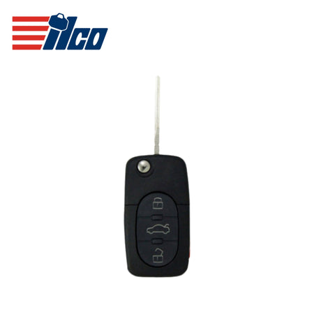 ILCO Look - Alike 1997 - 2005 Audi Remote Flip Key 4B FCCID: MYT8Z0837231 PN 4D0 - 837 - 231 - P - 01C - Royal Key Supply
