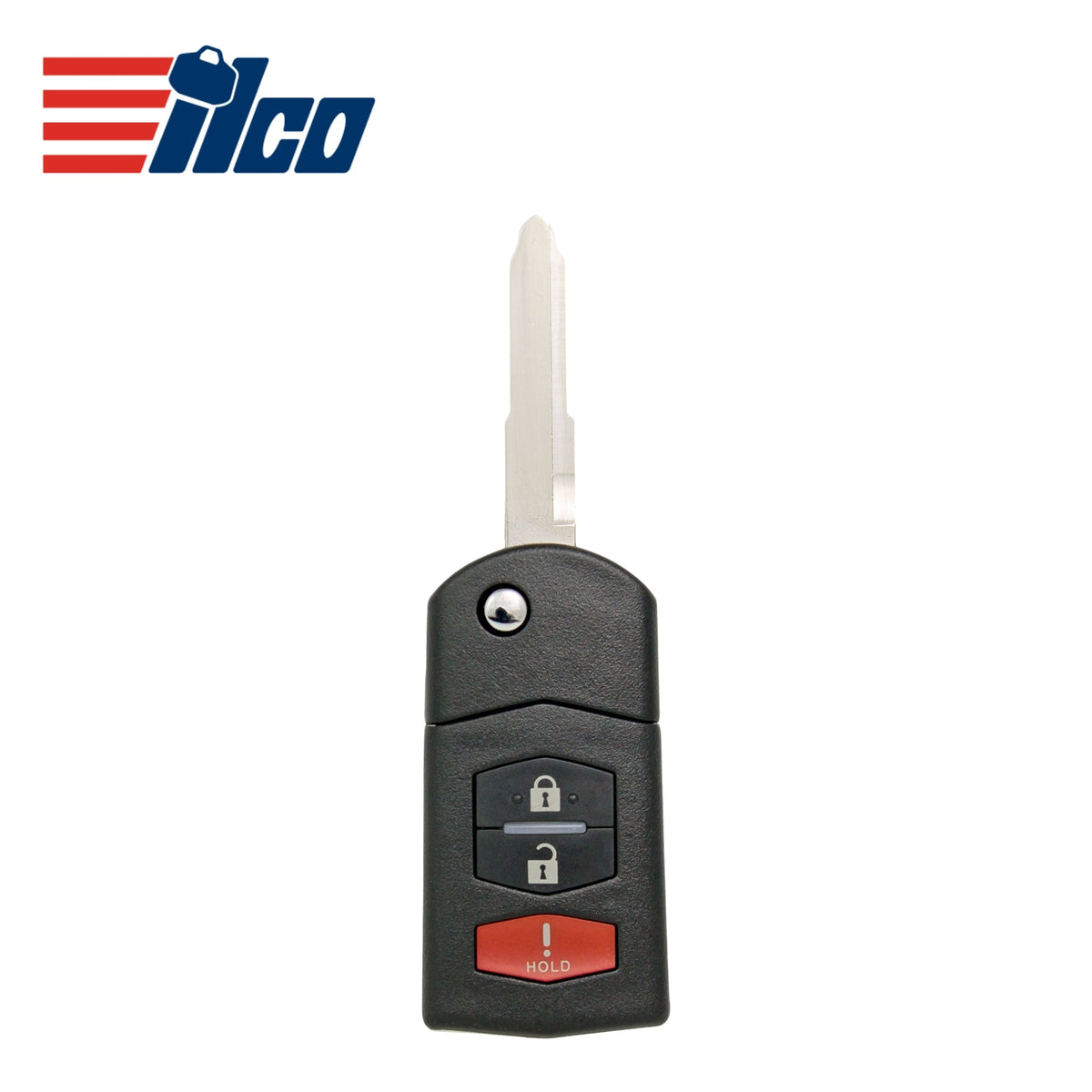 ILCO Look - Alike 2004 - 2008 Mazda Remote Flip Key 3B FCCID: KPU41788 PN GP7A - 67 - 5RYB - Royal Key Supply