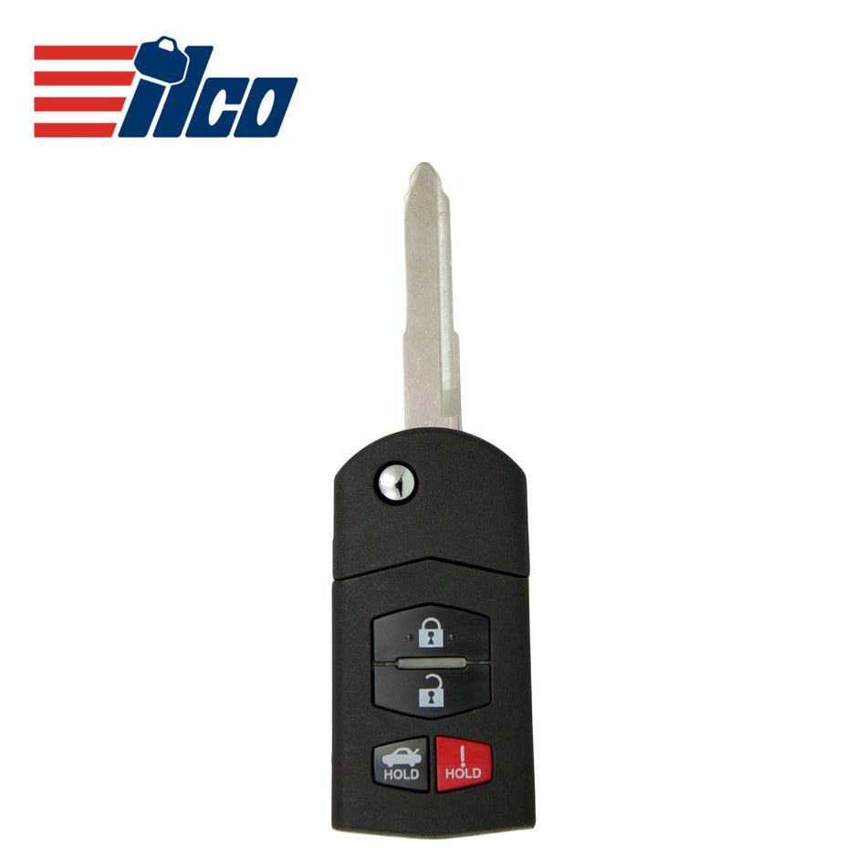 ILCO Look - Alike 2006 - 2015 Mazda Remote Flip Key 4B FCCID: BGBX1T478SKE125 - 01 PN BBM4 - 67 - 5RY - Royal Key Supply