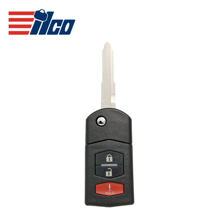 ILCO Look - Alike 2007 - 2015 Mazda Remote Flip Key 3B FCCID: BGBX1T478SKE125 - 01 PN CC43 - 67 - 5RYC - Royal Key Supply