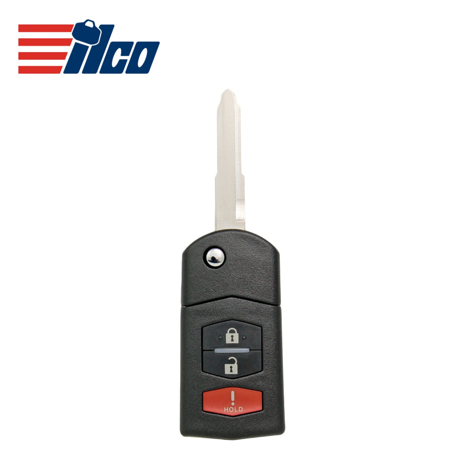 ILCO Look - Alike 2007 - 2015 Mazda Remote Flip Key 3B FCCID: BGBX1T478SKE125 - 01 PN CC43 - 67 - 5RYC - Royal Key Supply