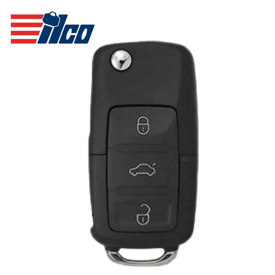ILCO Look - Alike 2010 - 2016 Volkswagen Remote Flip Key 4B FCCID: NBG010206T PN 5K0837202AK - Royal Key Supply