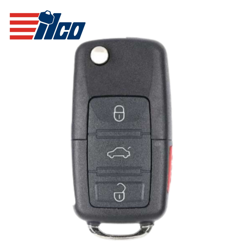 ILCO Look - Alike 2012 - 2021 Volkswagen Remote Flip Key 4B FCCID: NBGFS93N PN 5K0 837 202 EC - Royal Key Supply