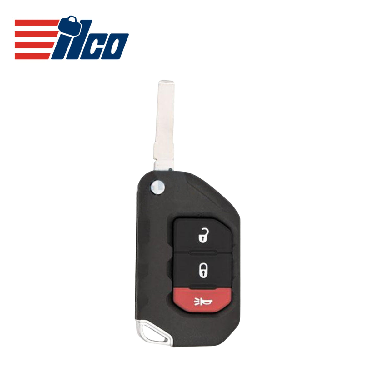 ILCO Look - Alike 2018 - 2024 Jeep Remote Flip Key 3B FCCID: OHT1130261 PN 68416782AA - Royal Key Supply