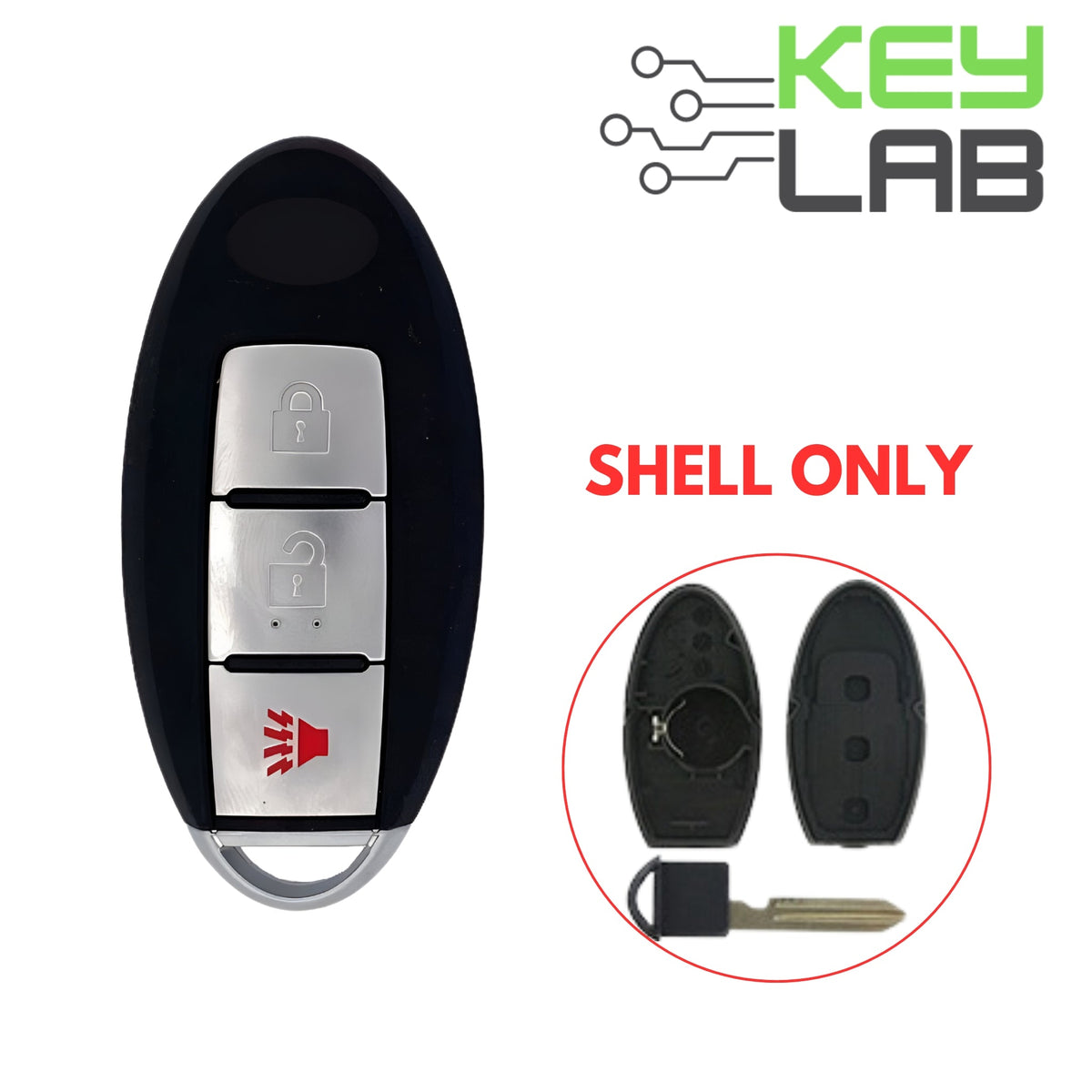 Infiniti 2008 - 2020 Smart Key SHELL for KR55WK48903 - Royal Key Supply