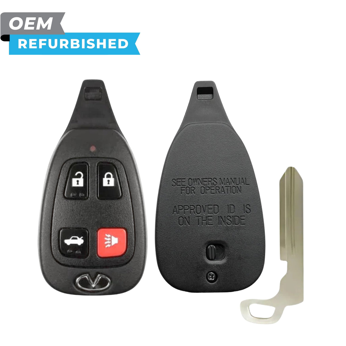Infiniti Refurbished 2002-2006 M45, Q45 Remote Head Key 4B Trunk FCCID: KBRASTU13 PN H0561-AR200 - Royal Key Supply
