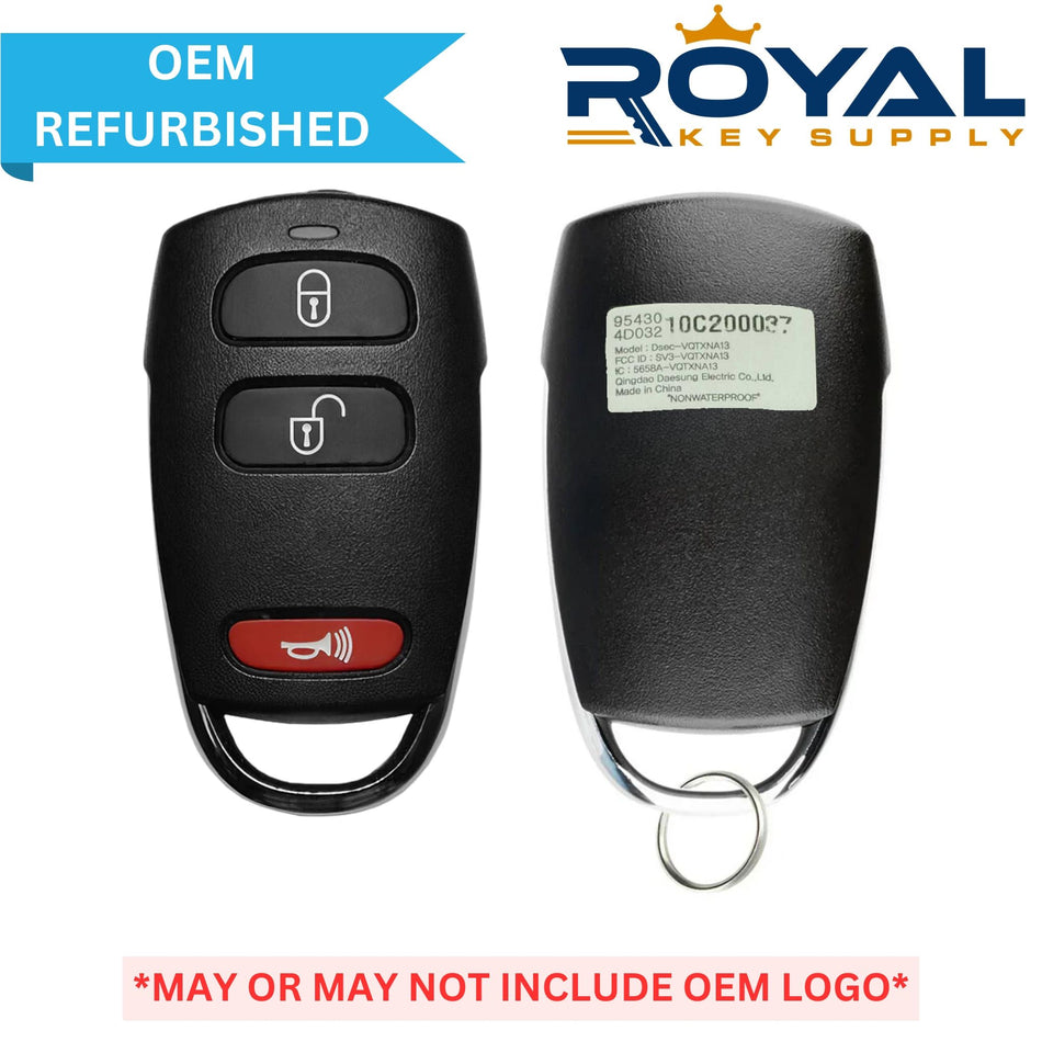 Kia Refurbished OEM 2009-2014 Sedona Keyless Entry Remote 3 Button FCCID: SV3-VQTXNA13 PN# 95430-4D032