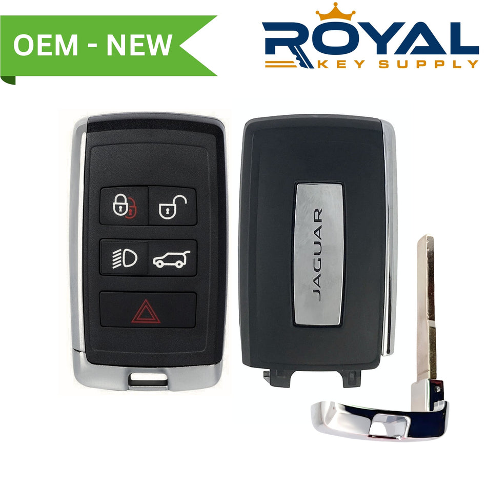 Jaguar New OEM 2017 - 2020 E - PACE Smart Key 5B Hatch/Lights FCCID: K0BJXF18A PN# J9C14288, J9C3 - 15K601 - CJ - Royal Key Supply