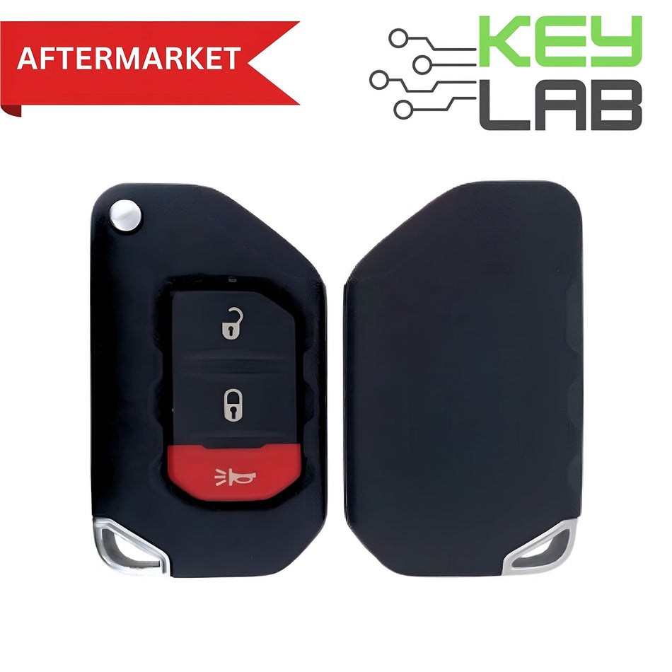 Jeep Aftermarket 2018 - 2024 Wrangler Remote Flip Key 3B FCCID: OHT1130261 PN# 68416782AA - Royal Key Supply