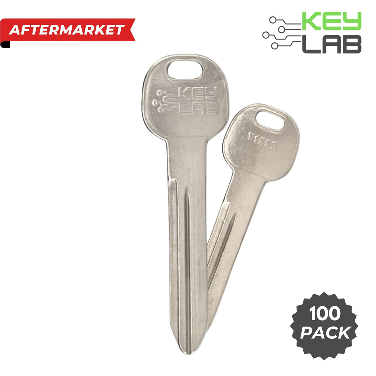 Jeep Aftermarket 2021 - 2023 Wagoneer, Grand Wagoneer Metal Test Key Y159R (Pack of 100) - Royal Key Supply