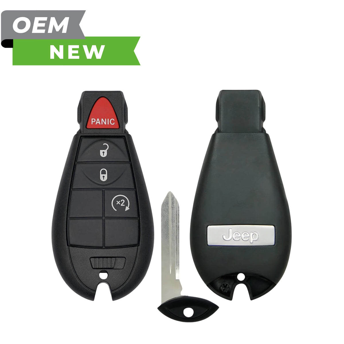 Jeep New OEM 2014-2020 Cherokee Fobik Key 4B Remote Start FCCID: GQ4-53T PN# 68508732AA - Royal Key Supply