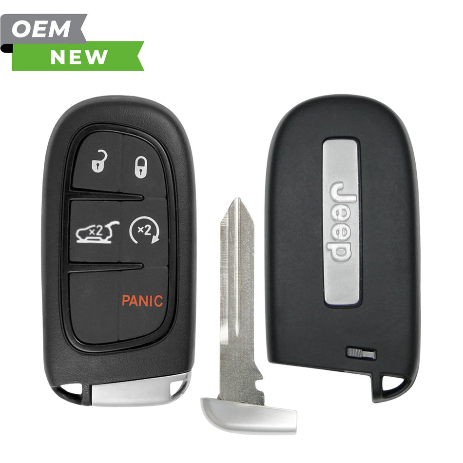 Jeep New OEM 2014 - 2023 Cherokee Smart Key 5B Hatch/Remote Start FCCID: GQ4 - 54T PN 68141580AF - Royal Key Supply