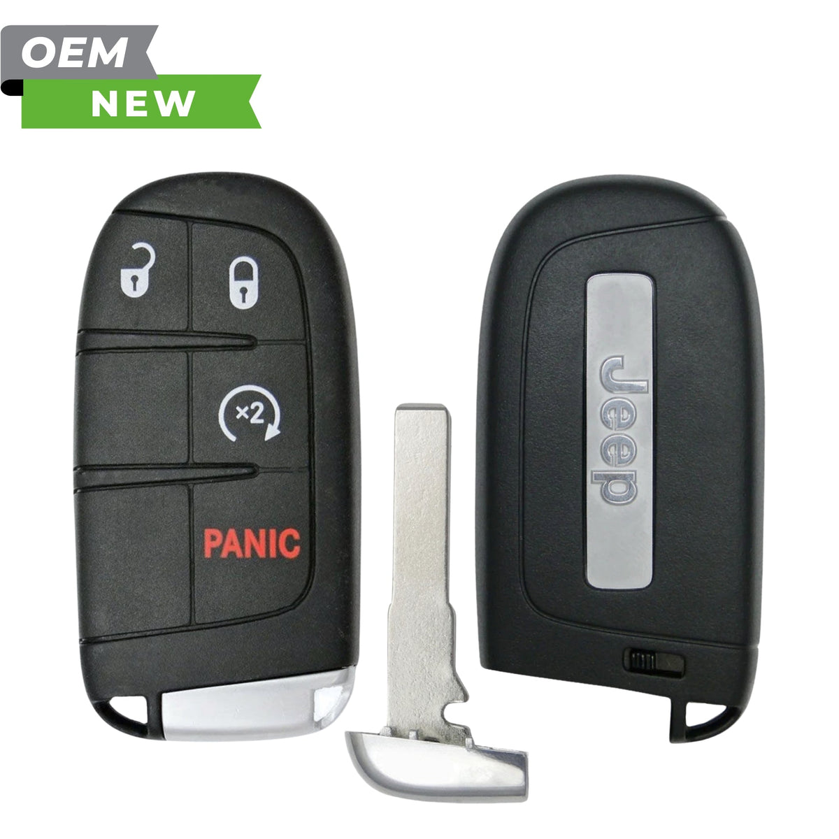 Jeep New OEM 2015 - 2022 Renegade Smart Key 4B Remote Start FCCID: M3N - 40821302 PN 6BY88DX9AA - Royal Key Supply