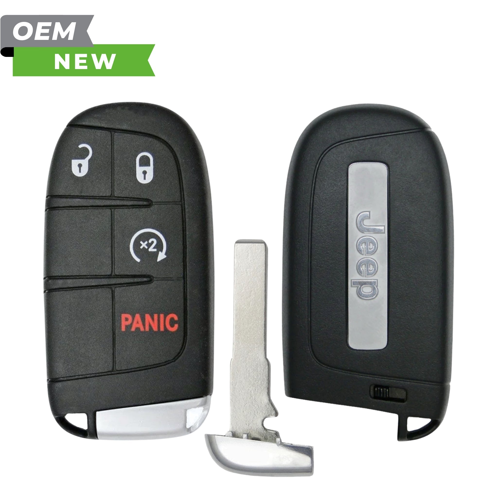Jeep New OEM 2015 - 2022 Renegade Smart Key 4B Remote Start FCCID: M3N - 40821302 PN 6BY88DX9AA - Royal Key Supply