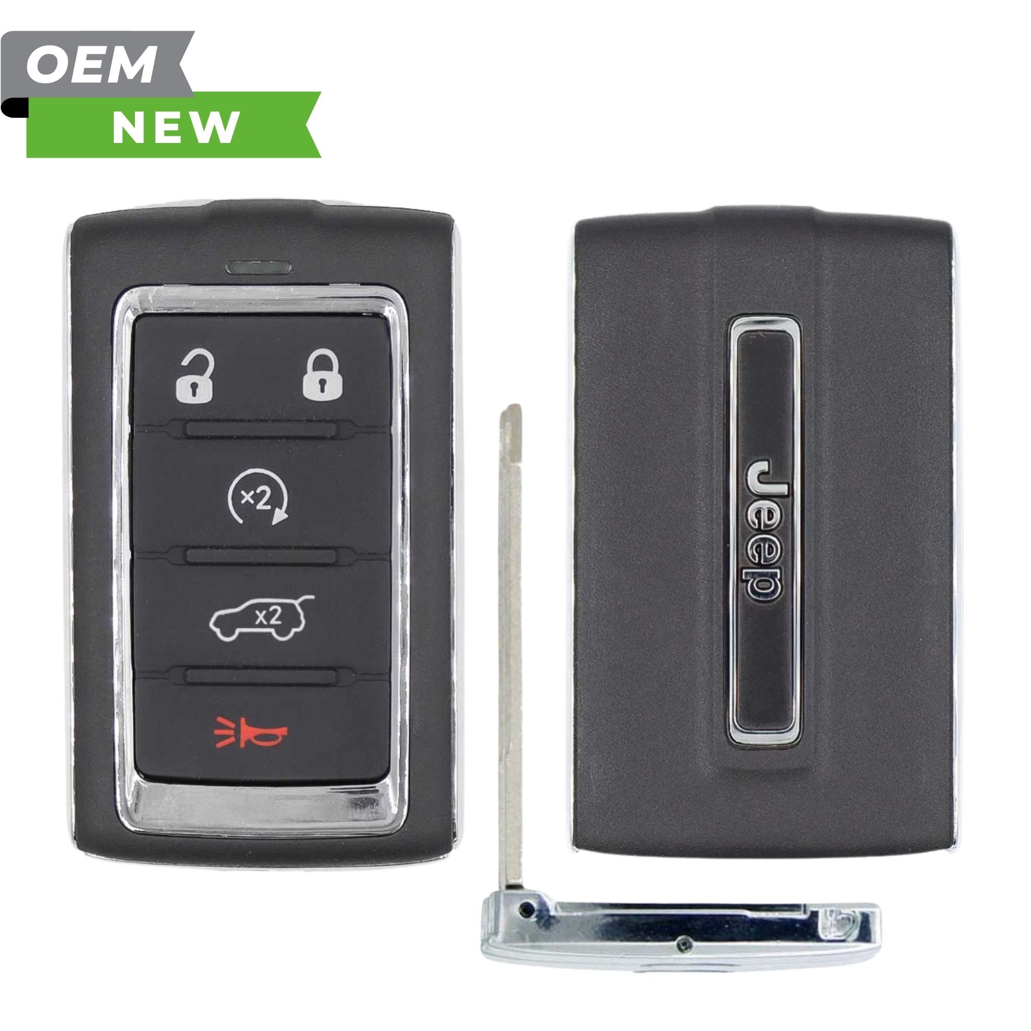 Jeep New OEM 2025 - 2026 Wagoneer, Grand Wagoneer Smart Key 5B Hatch/Remote Start FCCID: 2BAHD - KFW1 PN 68741843AA - Royal Key Supply