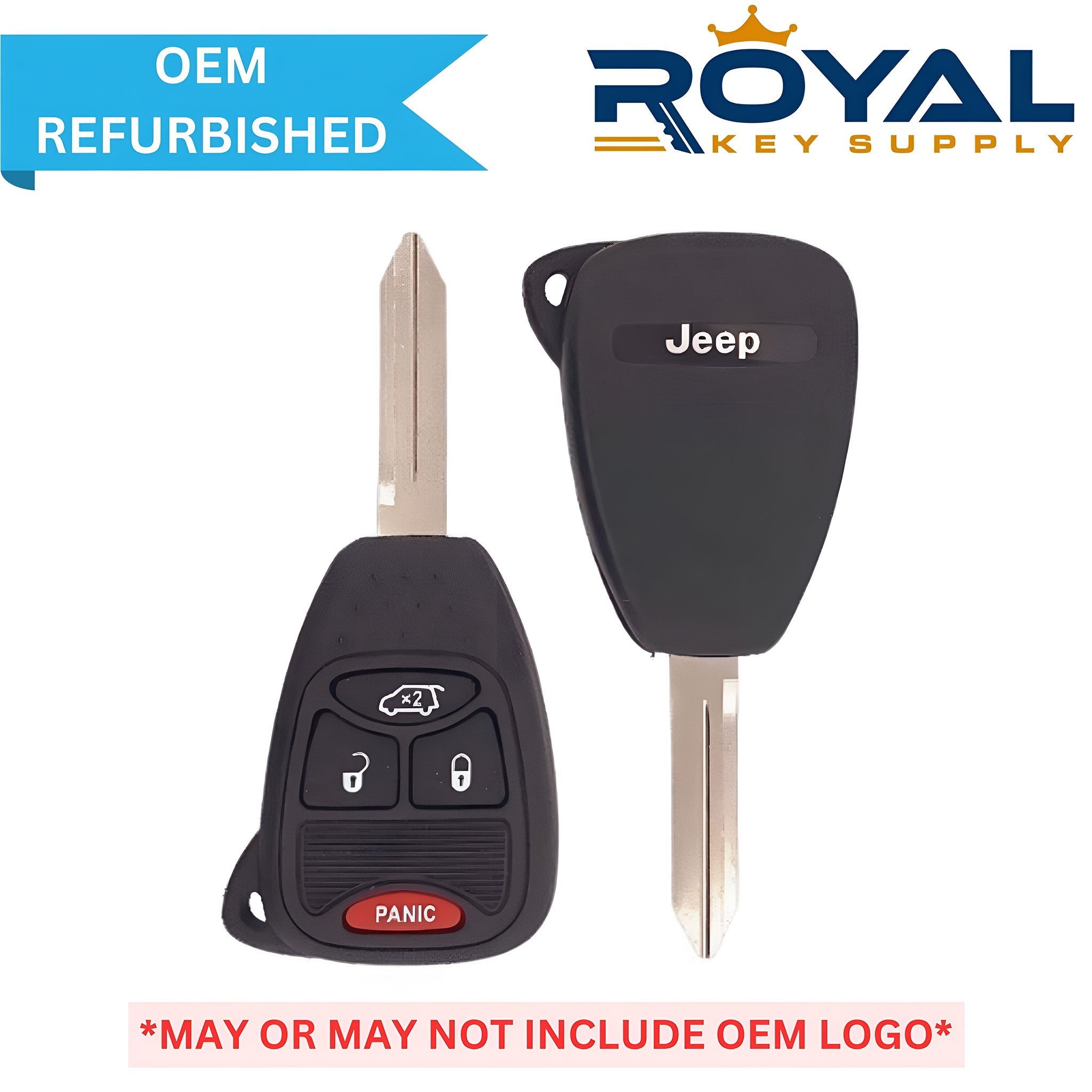 Jeep Refurbished 2005 - 2007 Liberty Remote Head Key 4B Trunk FCCID: M3N5WY72XX PN# 05189230AA - Royal Key Supply