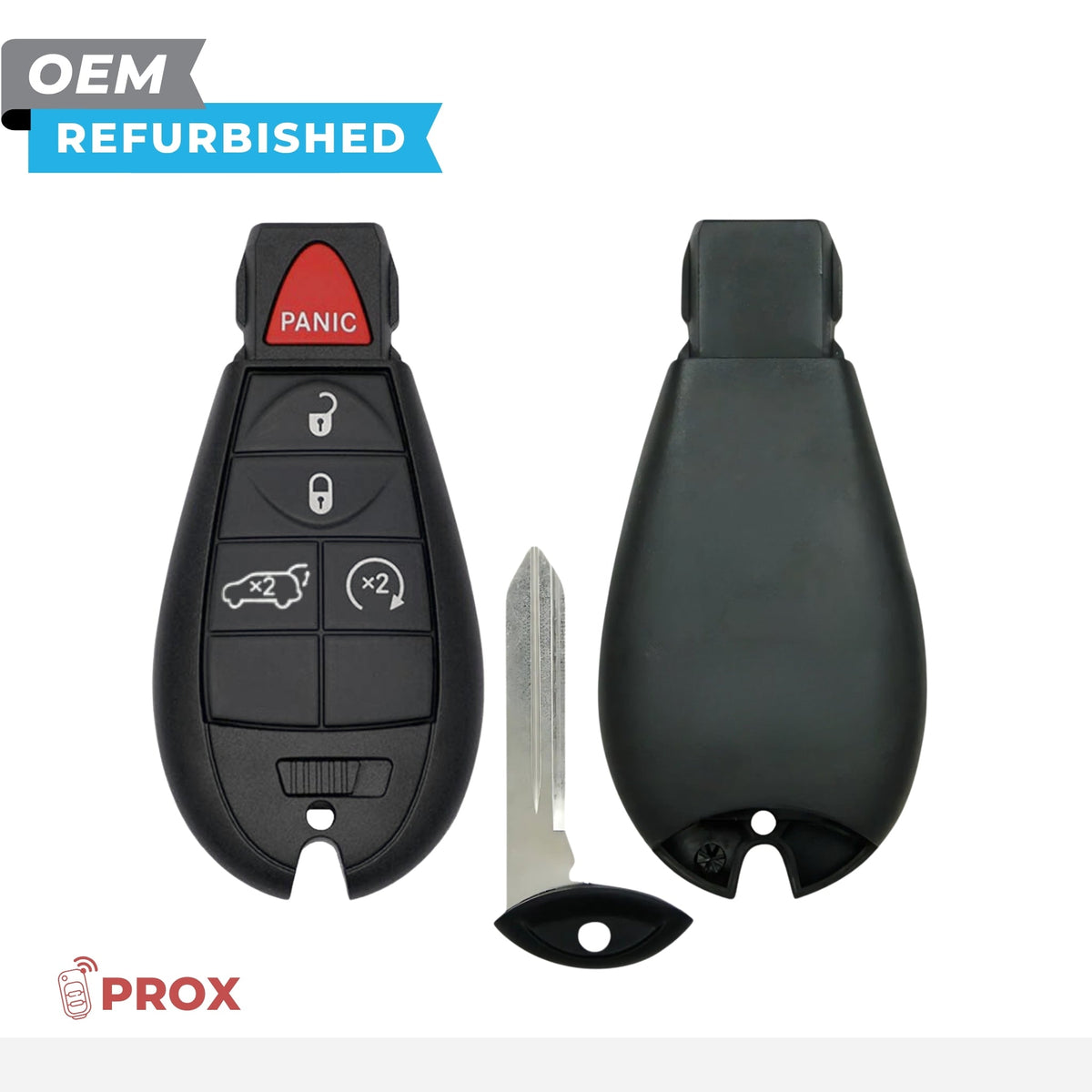 Jeep Refurbished 2009-2013 Grand Cherokee Fobik Key (Keyless Go) 5B FCCID: IYZ-C01C PN 56046735AG - Royal Key Supply