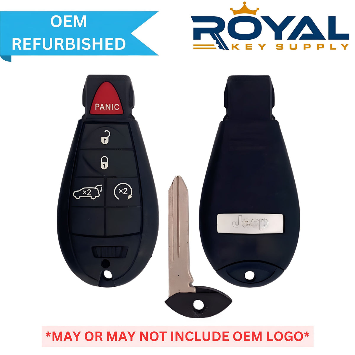 Jeep Refurbished 2009 - 2013 Grand Cherokee Fobik Key (Keyless Go) 5B Hatch/Remote Start FCCID: IYZ - C01C PN# 56046735AG - Royal Key Supply