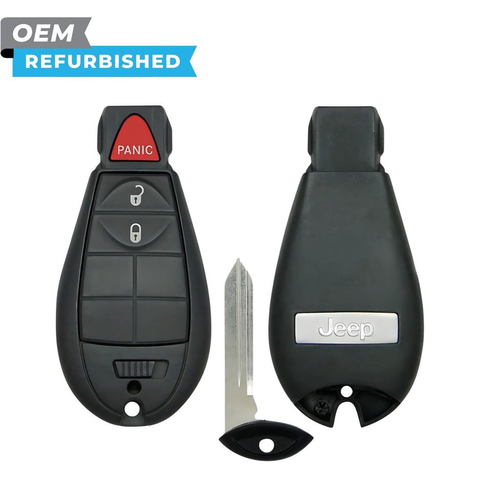 Jeep Refurbished 2014-2021 Cherokee Fobik Key 3B FCCID: GQ4-53T PN 68105081AB - Royal Key Supply