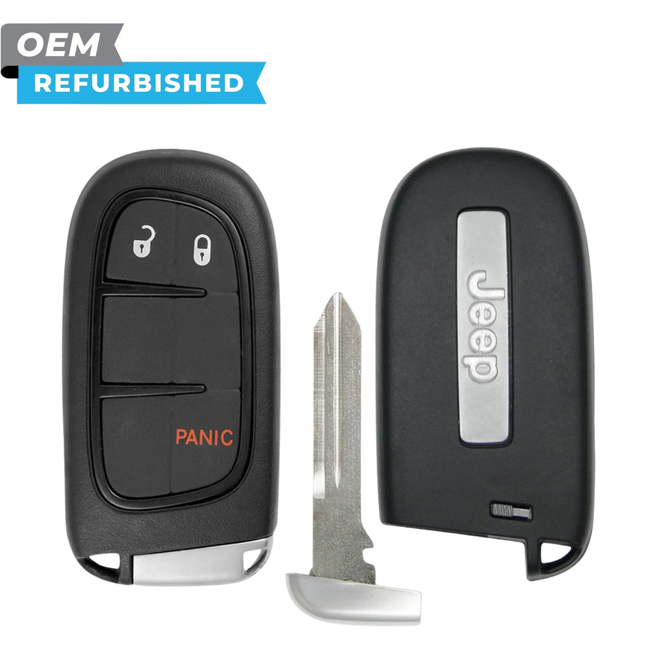 Jeep Refurbished 2014-2021 Cherokee Smart Key 3B FCCID: GQ4-54T PN 68105087AG - Royal Key Supply