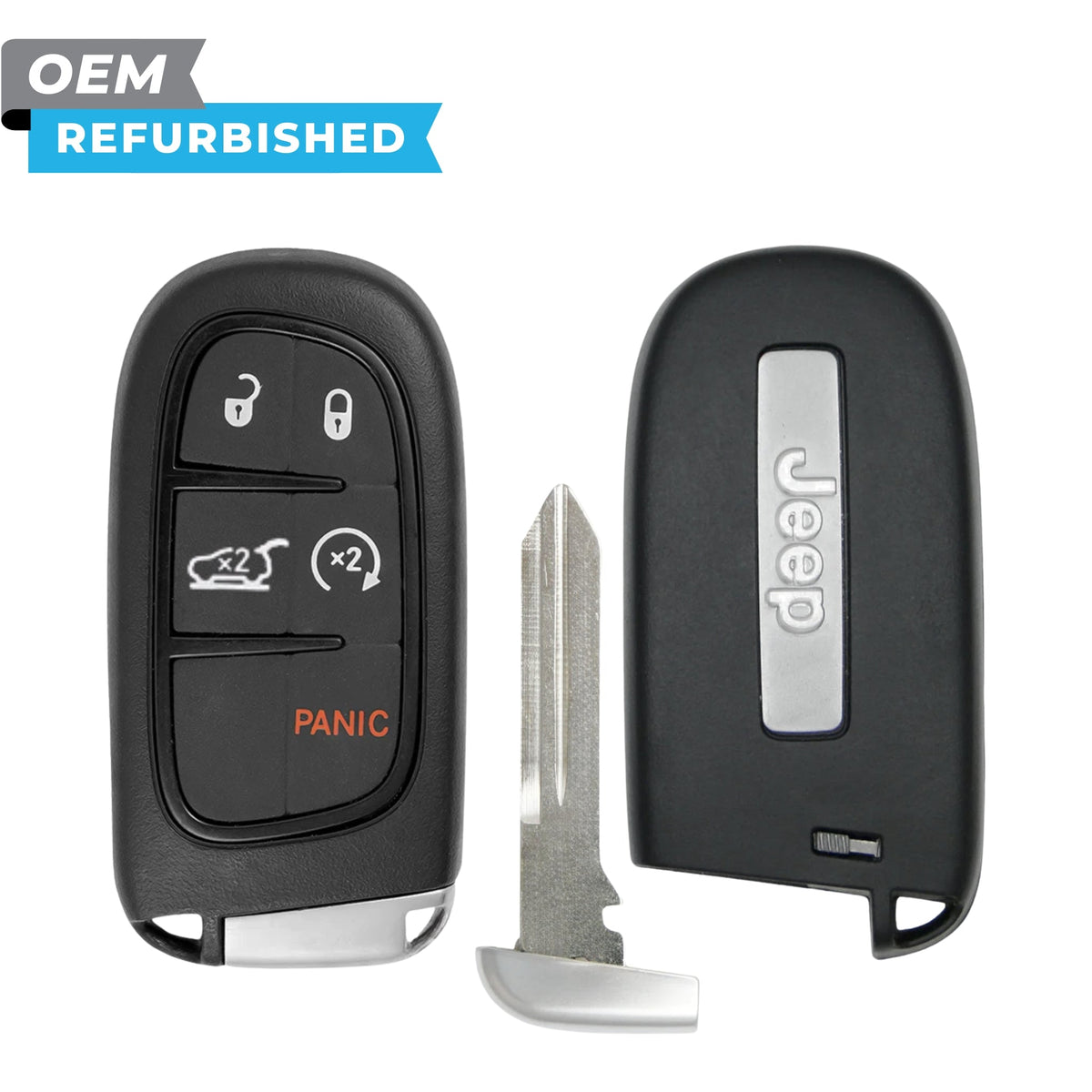 Jeep Refurbished 2014-2023 Cherokee Smart Key 5B Hatch/Remote Start FCCID: GQ4-54T PN 68141580AF - Royal Key Supply