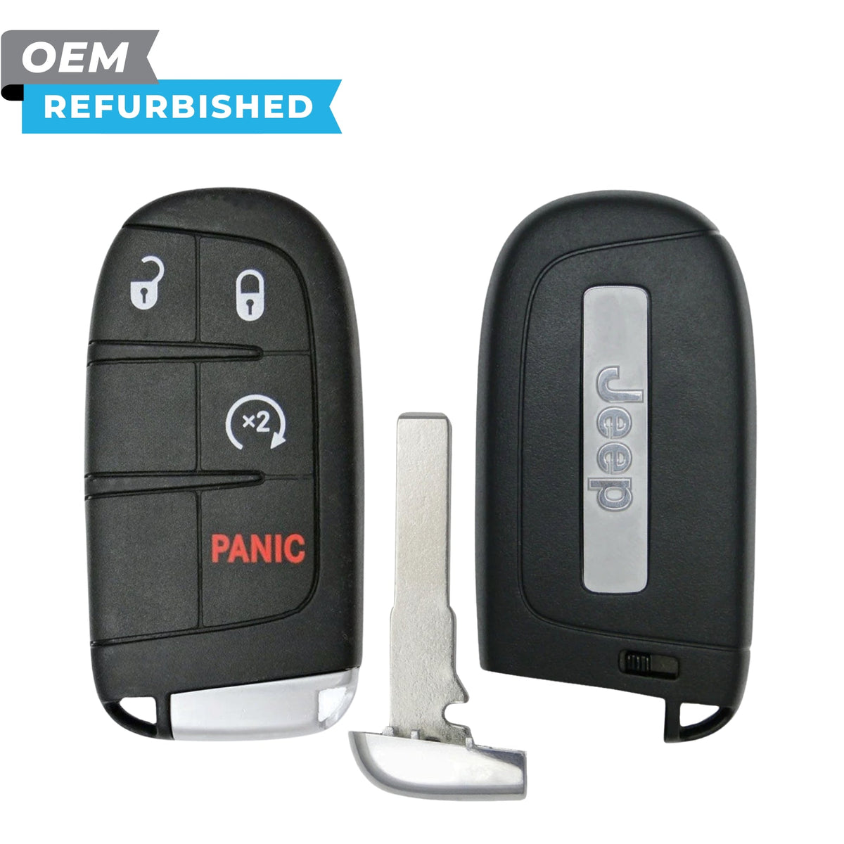 Jeep Refurbished 2015-2022 Renegade Smart Key 4B Remote Start FCCID: M3N-40821302 PN 6BY88DX9AA - Royal Key Supply