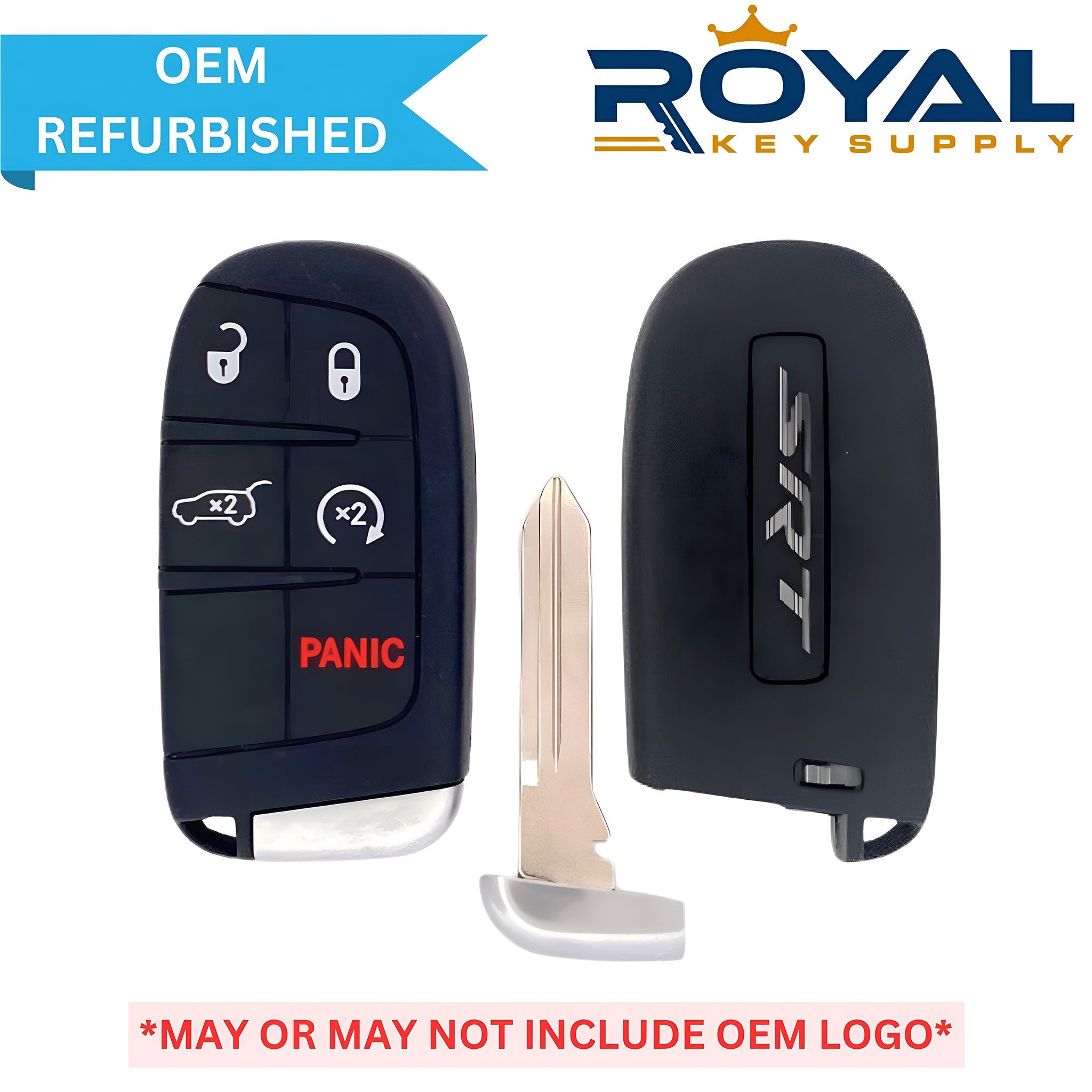 Jeep Refurbished 2015 - 2024 Durango, Grand Cherokee Smart Key 5B Hatch/Remote Start FCCID: M3N - 40821302 PN# 68240167AA - Royal Key Supply