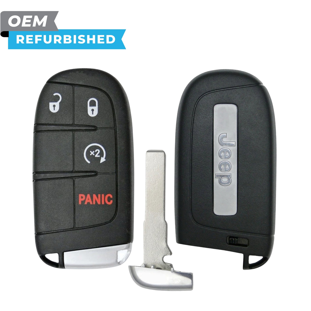 Jeep Refurbished 2017-2025 Compass Smart Key 4B Remote Start FCCID: M3N-40821302 PN 68250337AB - Royal Key Supply