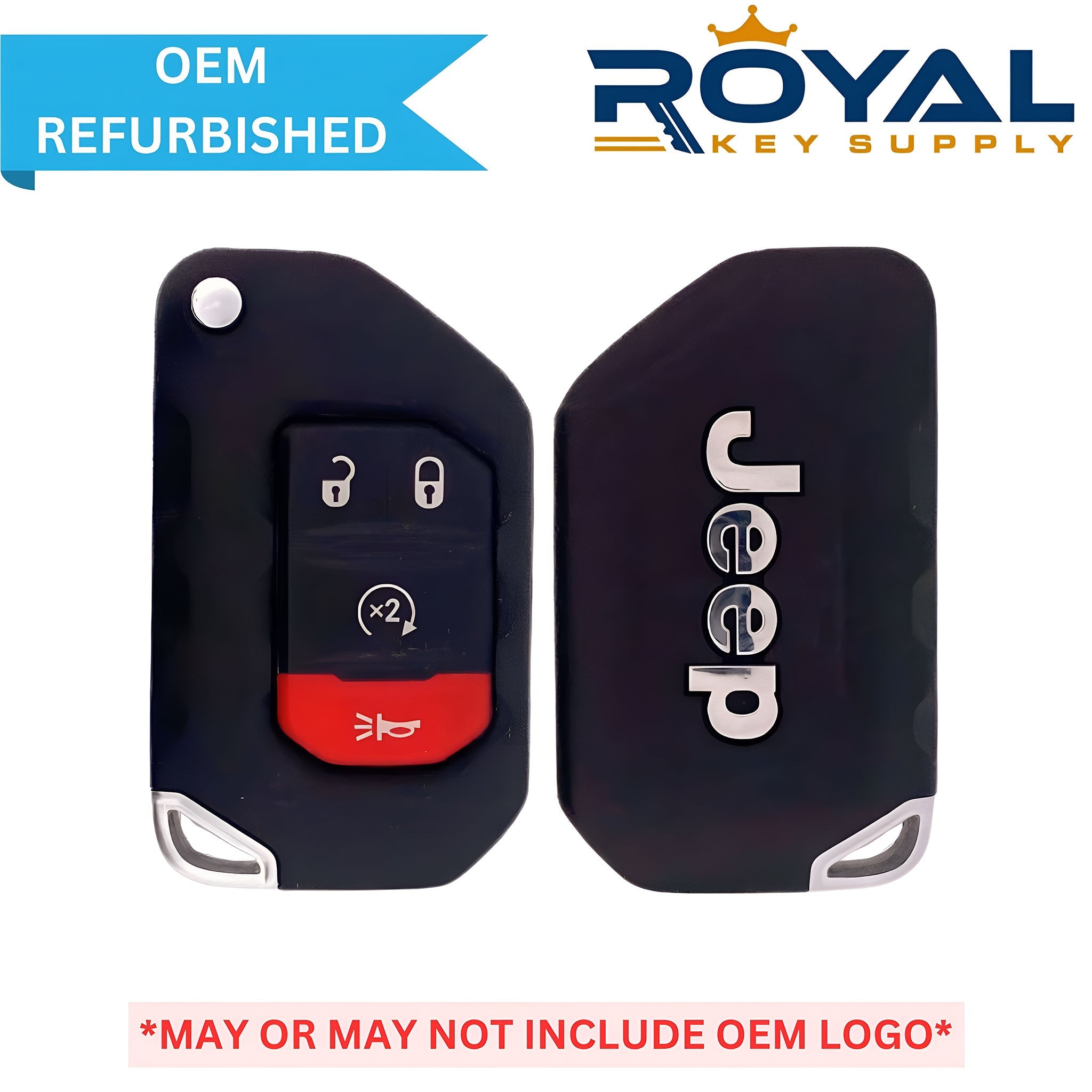 Jeep Refurbished 2018 - 2024 Wrangler, Gladiator Remote Flip Key 4B Remote Start FCCID: OHT1130261 PN# 68416784AA - Royal Key Supply