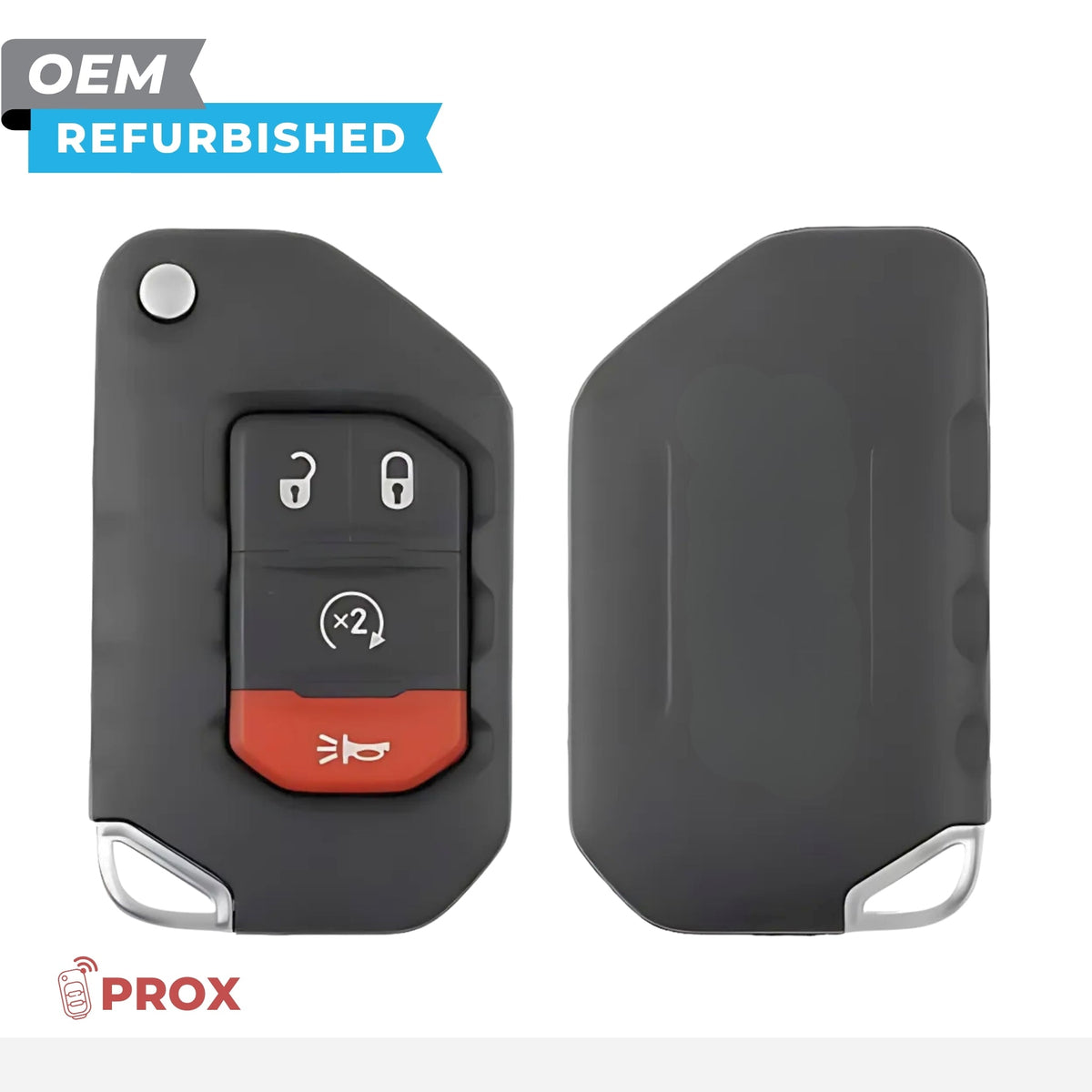 Jeep Refurbished 2018-2024 Wrangler, Gladiator Remote Flip Key (Prox) 4B Remote Start FCCID: OHT1130261 PN 68416784AA - Royal Key Supply