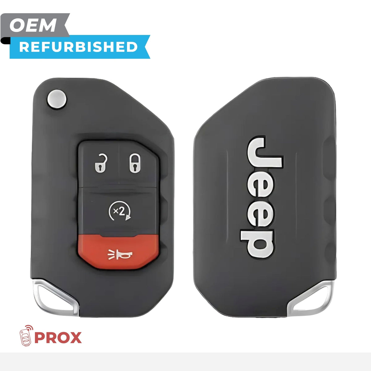 Jeep Refurbished 2018-2024 Wrangler, Gladiator Remote Flip Key (Prox) 4B Remote Start FCCID: OHT1130261 PN 68416784AA - Royal Key Supply