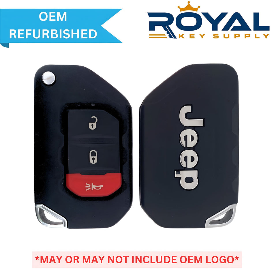 Jeep Refurbished 2018 - 2024 Wrangler Remote Flip Key 3B FCCID: OHT1130261 PN# 68416782AA - Royal Key Supply