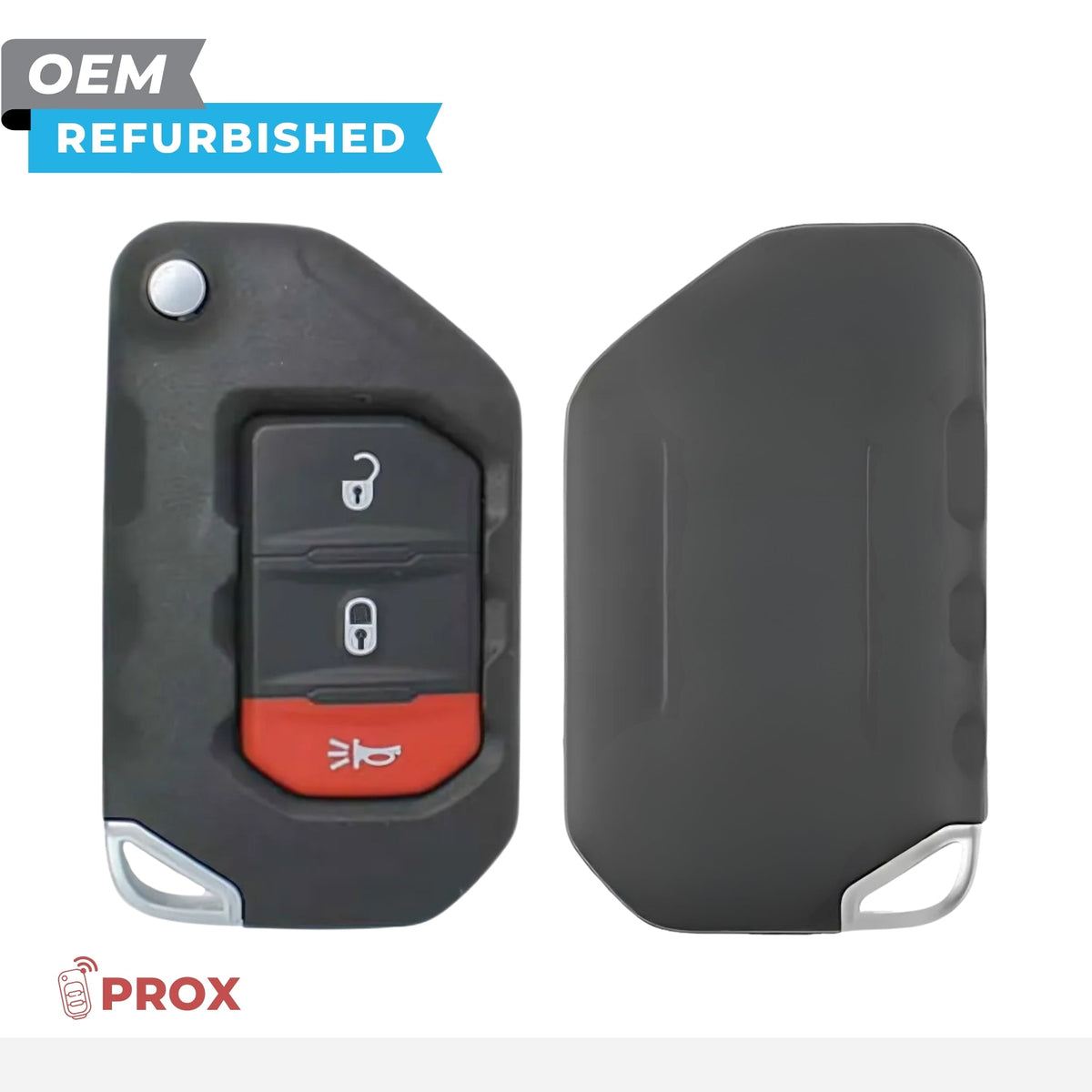 Jeep Refurbished 2018-2024 Wrangler Remote Flip Key (Prox) 3B FCCID: OHT1130261 PN 68416782AA - Royal Key Supply
